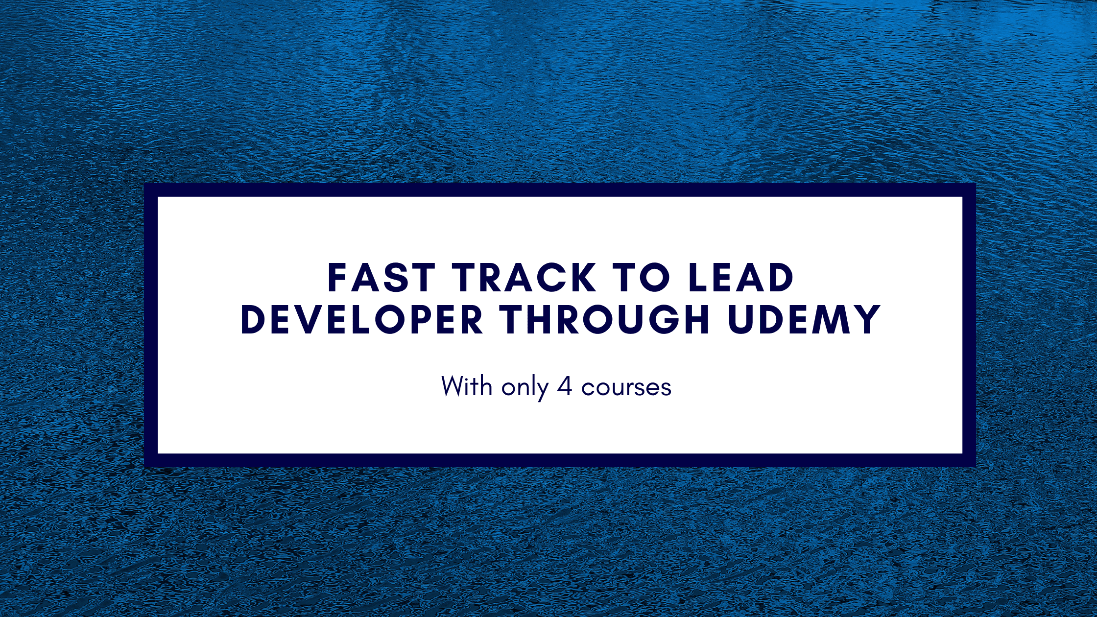 The best Udemy courses to fast forward yourself from a beginner to lead react.js developer.